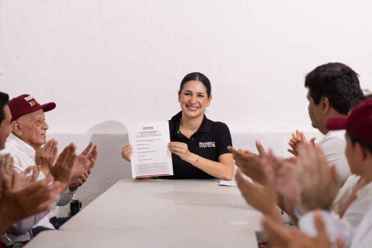 Estefanía Mercado se registra para coordinar los trabajos de Defensa de la Transformación en Playa del Carmen