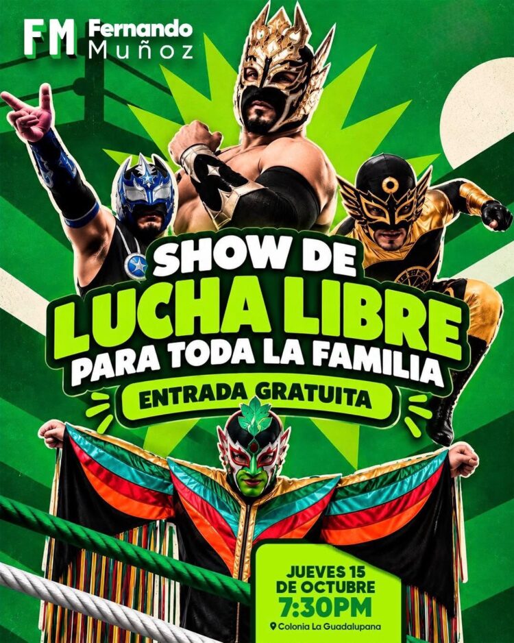 Fernando Muñoz Calero lleva la lucha libre gratuita a colonias de Playa del Carmen