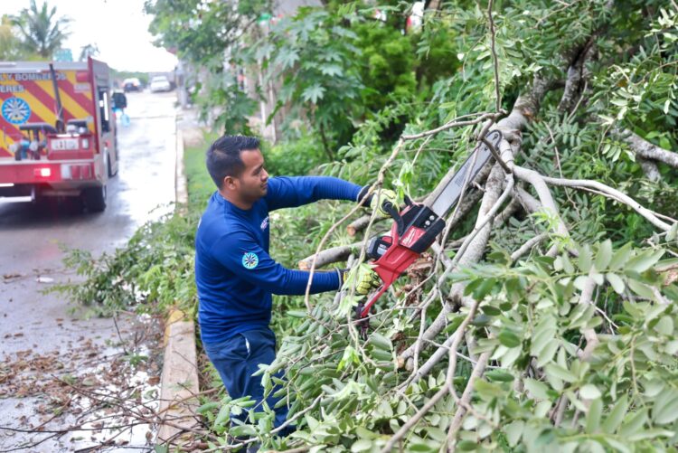 Gobierno de Isla Mujeres mantiene trabajos permanentes ante temporada de lluvias