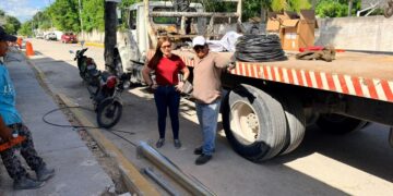 Gobierno de Isla Mujeres moderniza alumbrado público en Zona Continental