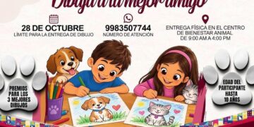 Invita Gobierno de Isla Mujeres a concurso infantil “Dibuja a tu mejor amigo”
