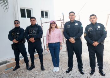 Isla del Mar Magaña supervisa ampliación en edificio de Seguridad Ciudadana en Ciudad Mujeres
