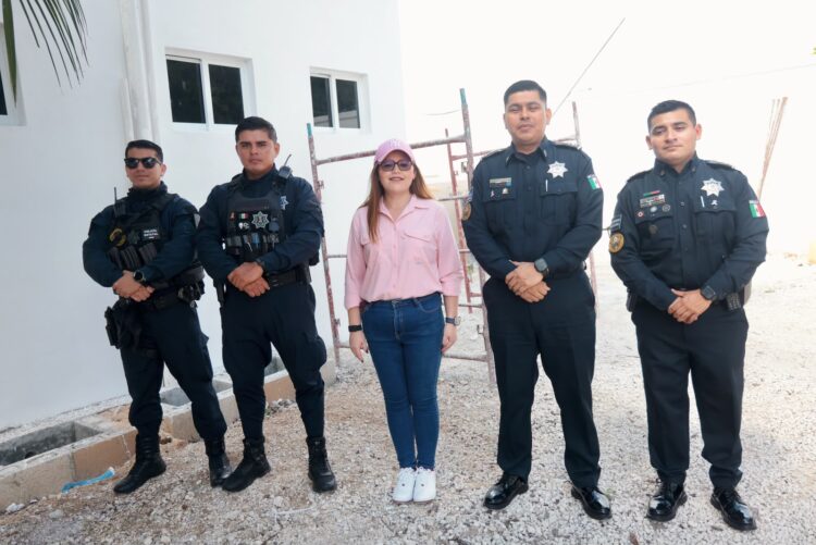 Isla del Mar Magaña supervisa ampliación en edificio de Seguridad Ciudadana en Ciudad Mujeres
