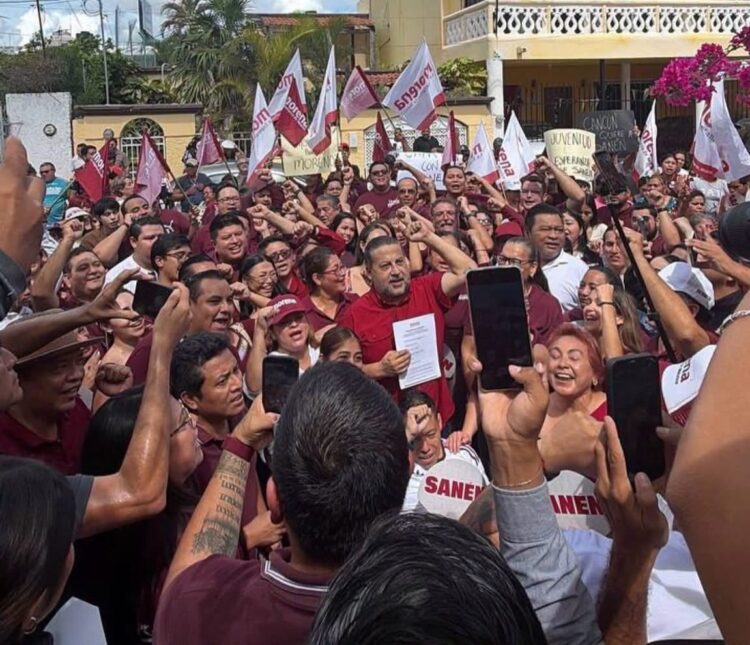 Jorge Sanén se registra como aspirante a la Coordinación Municipal de Morena en Cancún