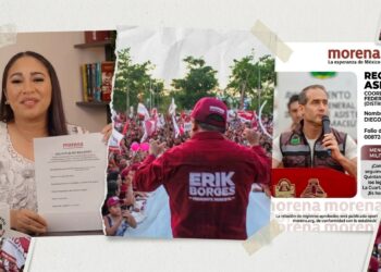 Mary Hernández, Erik Borges y Diego Castañón se registraron por la Coordinación Federal de Quintana Roo