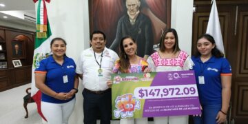 Recibe Mara Lezama donativo para fortalecer refugios y albergues de mujeres en Quintana Roo