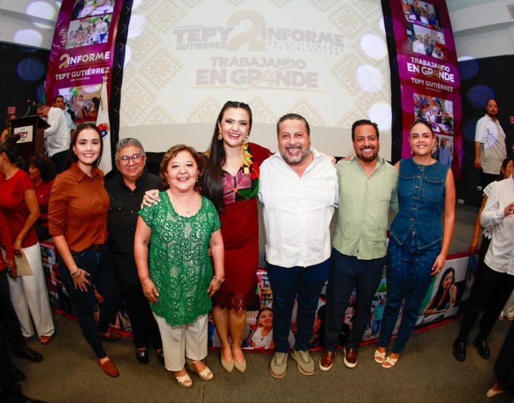 Rinde Tepy Gutiérrez informe de actividades legislativas