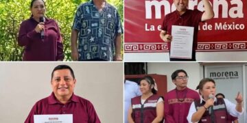Romi Dzul, Ileana Canul, Fili, Edgar Gasca, Elda Xix y Gabriel Carballo se registran en Morena