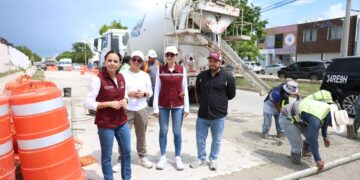 ¡Calles renovadas!; supervisa Ana Paty Peralta obras de pavimentación