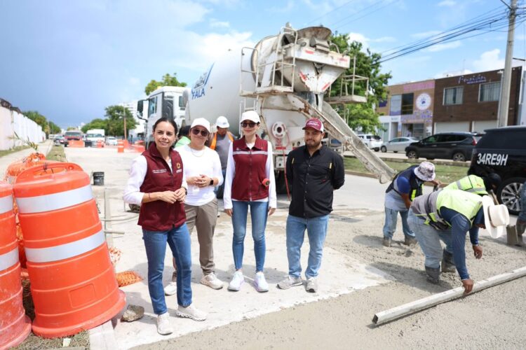 ¡Calles renovadas!; supervisa Ana Paty Peralta obras de pavimentación