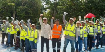 ¡Trabajo coordinado!; refuerzan gobierno de Estefanía Mercado y Alcaldía de Puerto Aventuras los servicios públicos