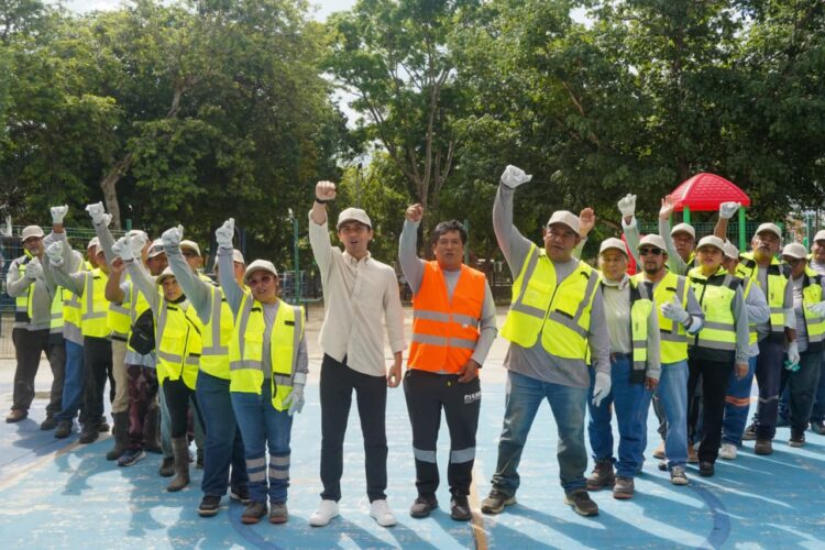 ¡Trabajo coordinado!; refuerzan gobierno de Estefanía Mercado y Alcaldía de Puerto Aventuras los servicios públicos