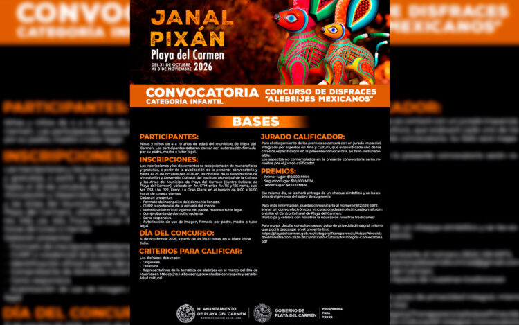 ¡Tradición y premios!; convoca Playa del Carmen a concursos de Janal Pixán con efectivo